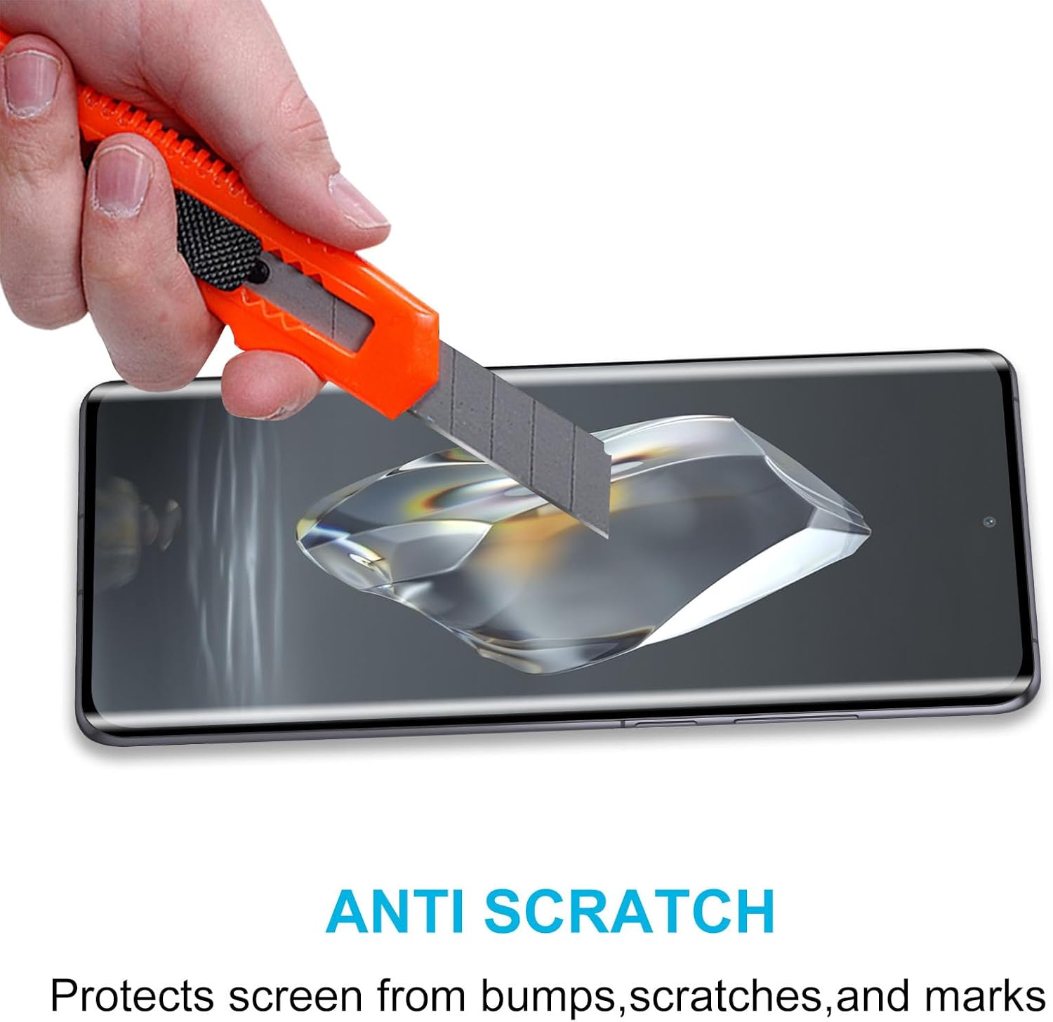 Screen Protector for Oneplus 12R(Not for 12,12 Pro), 3 Pack Tempered Glass Film with 2 Pak Lens Protector, 3D Curved Full Coverage,Scratch-Resistant, 9H Hardness,Easy to Use - Image 4