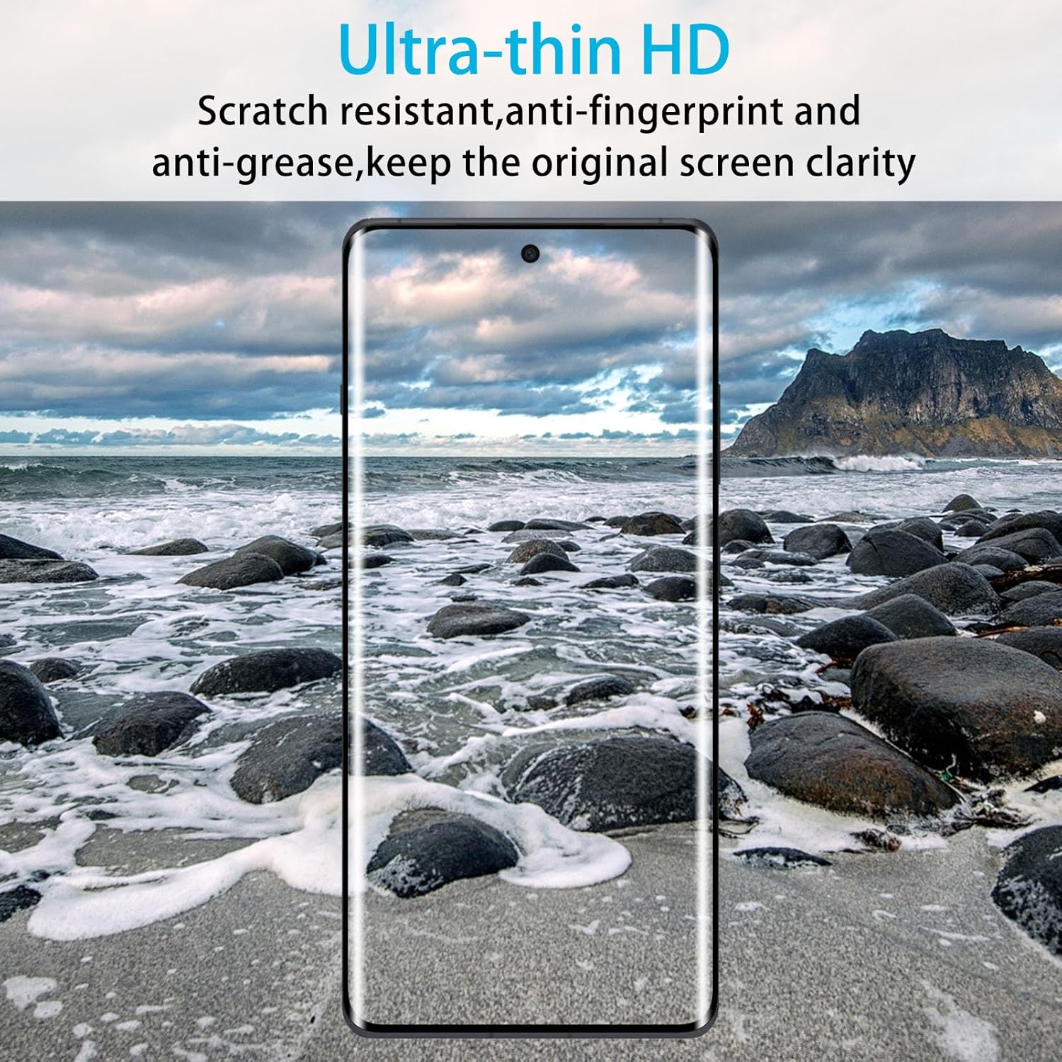 Screen Protector for Oneplus 12R(Not for 12,12 Pro), 3 Pack Tempered Glass Film with 2 Pak Lens Protector, 3D Curved Full Coverage,Scratch-Resistant, 9H Hardness,Easy to Use - Image 5